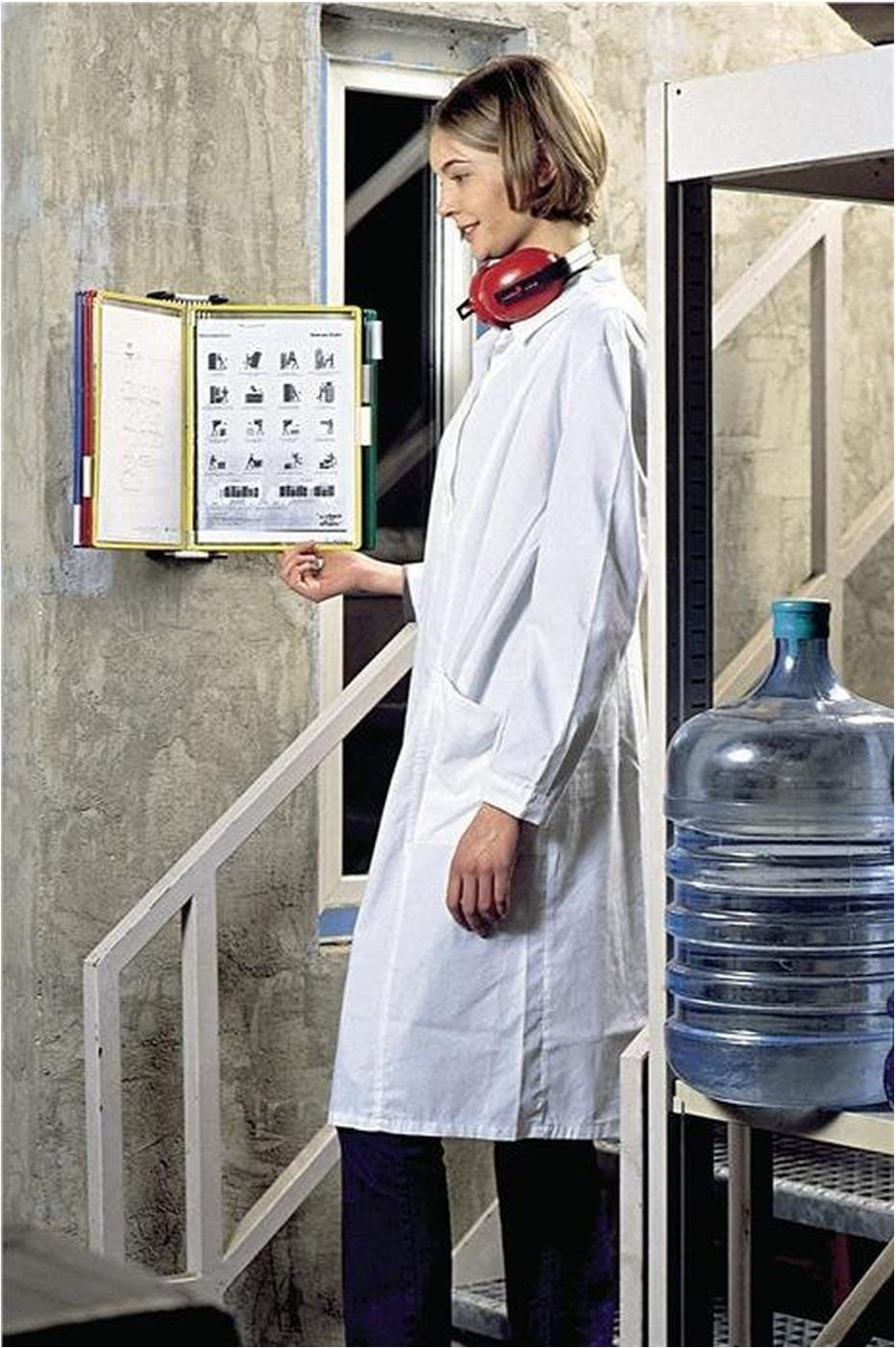 Tarifold S. A. S. Wandhalterset 2x10 Sichttafeln farbig sortiert PVC-Folie m.Rahmen2St/KT TARIFOLD 414219