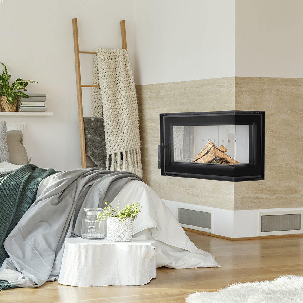 Oceľový krb jednoduchý 6 kW Ø 150