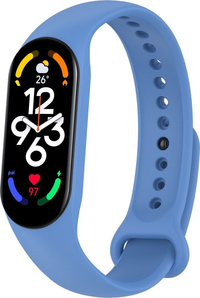 Športový náhradný náramok pre Xiaomi Mi Band 5 7 6 NFC Amazfit Band 5 Loop Silicone, farba: Jeans Blue