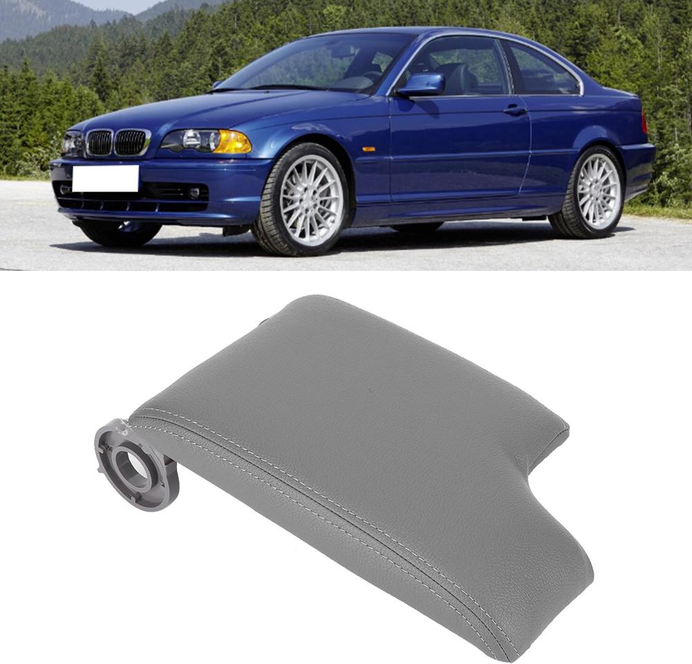 Gistuch Car Center Console Armlehne Cover Pad Cushion Fits for E46 1999-2004Gray