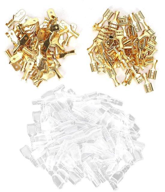 OEM Elektrische Kabel- und Draden-Terminalset - 50 Paar 6,3 mm Spadeterminals 2026