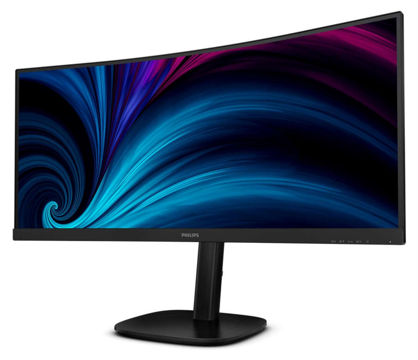Philips 3000 series 34B2U3600C/00, 86,4 cm (34"), 3440 x 1440 px, Wide Quad HD, LCD, 4 ms, Čierna