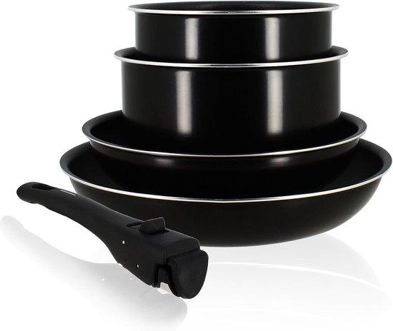 OEM Kochgeschirr-Set 5-teilig Induktionsfreundlich Aluminium Schwarz 2026