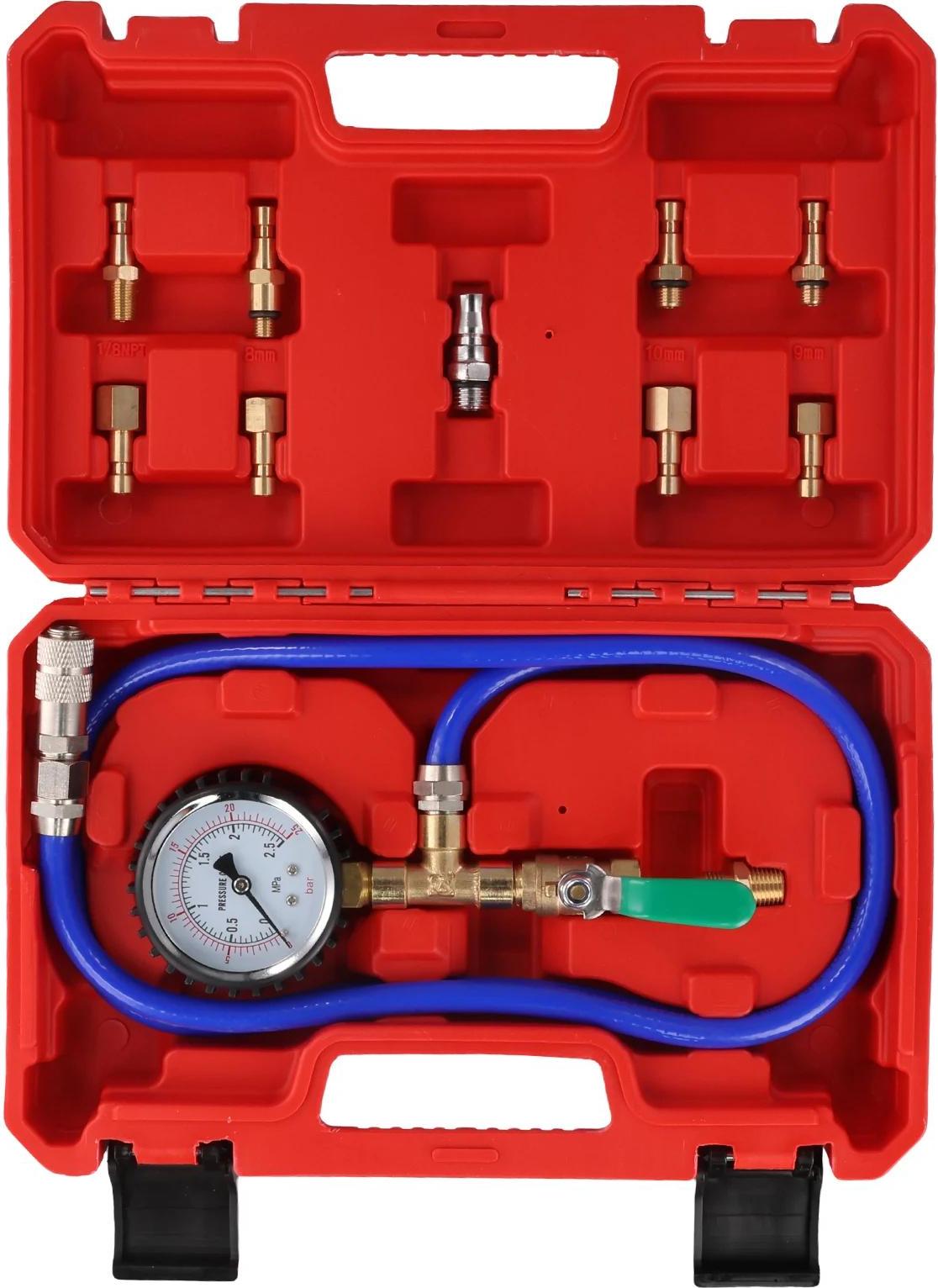 StarTech Luftfederung Lecksucher Set - Stoßdämpfer-Drucktester W6708 - Für Pkw - Findet Luftlecks - Manometer & Adapter - Set mit Aufbewahrungskoffer
