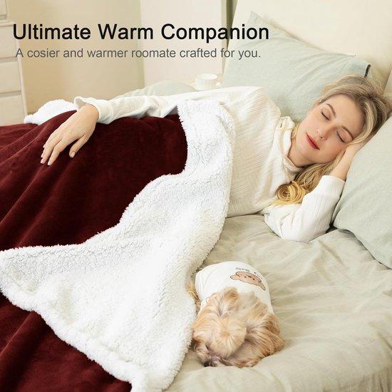 Famanu Kuscheldecke Verdickte Wollige Fleece - Zart & Warm für Sofa & Bett