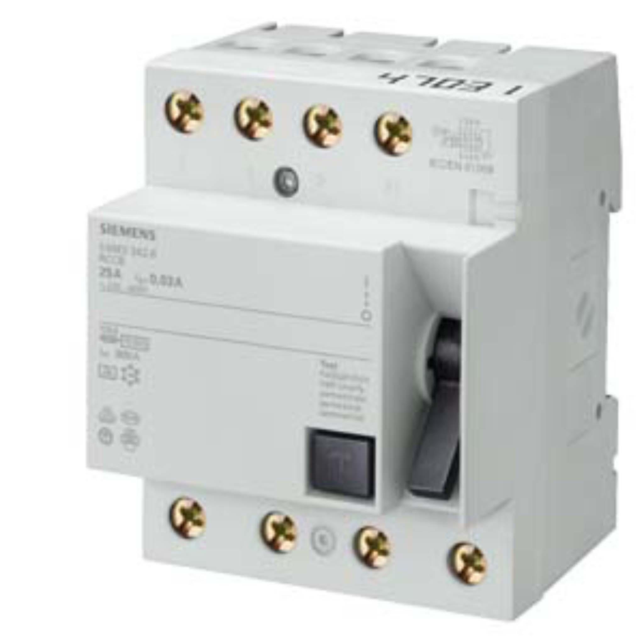 Siemens 5SM3346-6-FI-SCHUTZSCHALTER TYP A 63A 3+N-POL IFN 30MA 400V