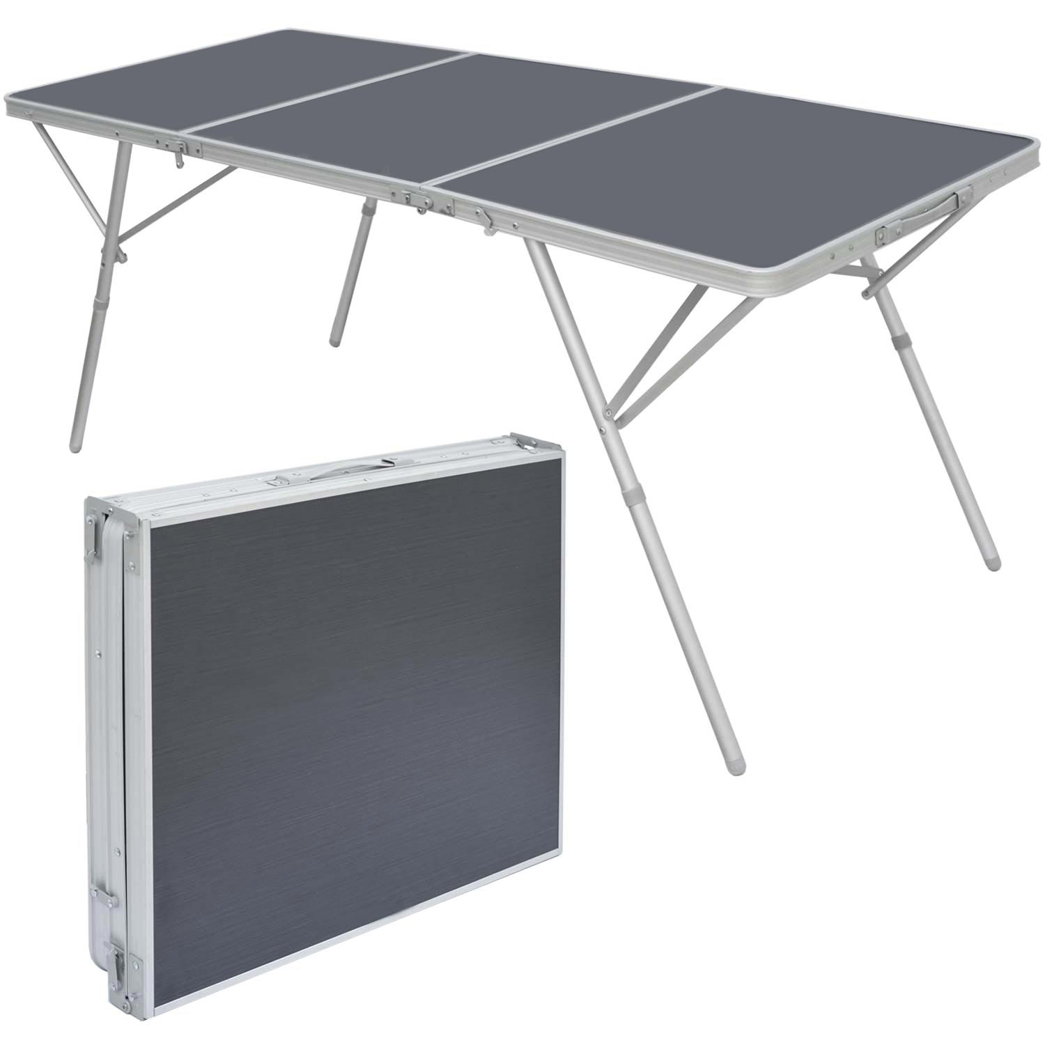 Campingtisch klappbar Gartentisch Aluminium Stabil Wasserdicht tragbar Rolltisch 