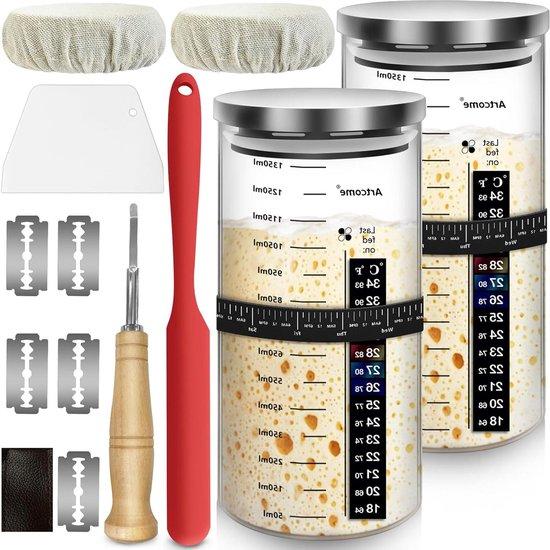 Famanu Sauerteig Starter Kit - 40 oz DIY Pro Glas SHSHOP
