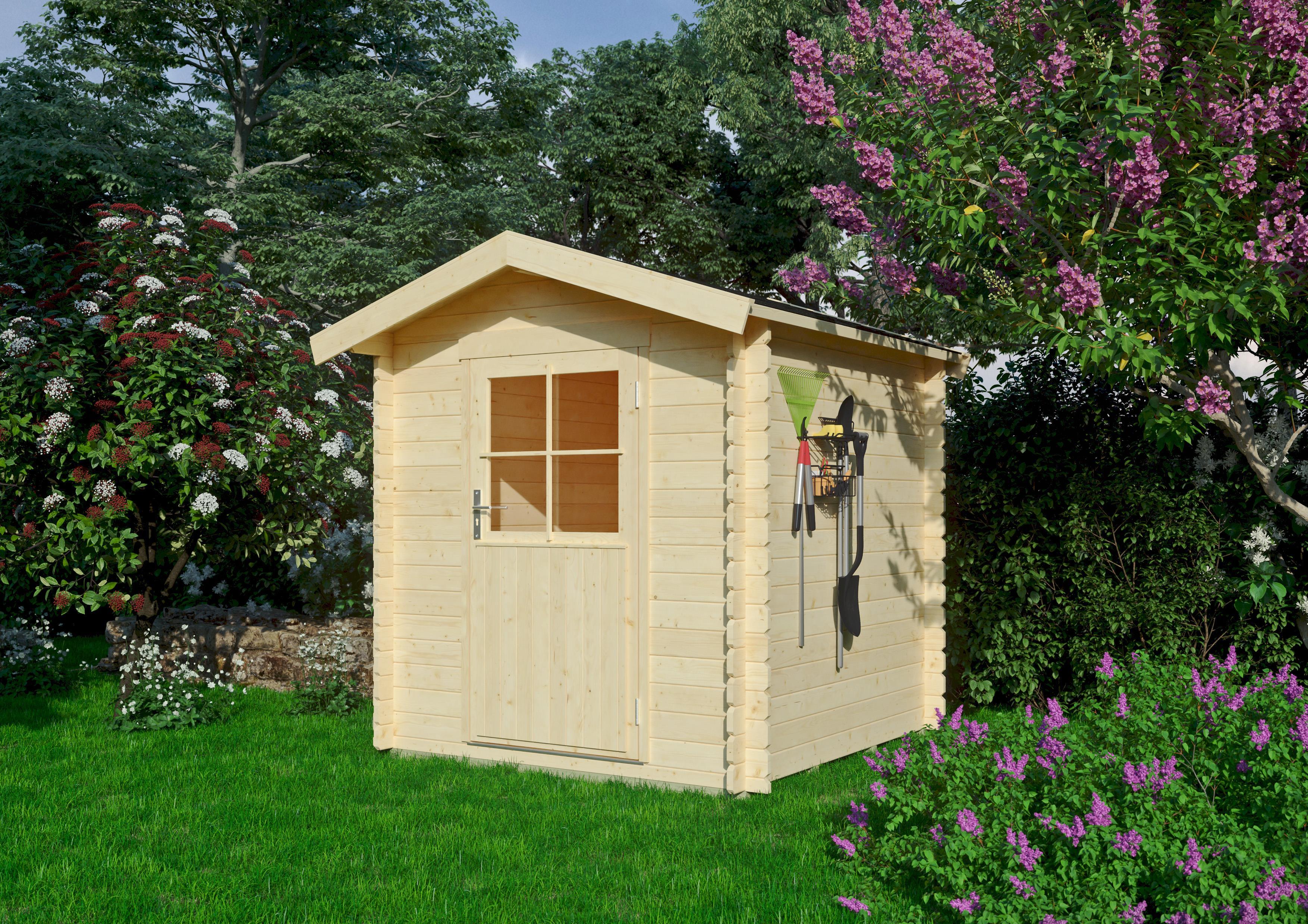 Gartenhaus San Jose 1,90x1,90 m - inklusive langlebigem EPDM-Dach