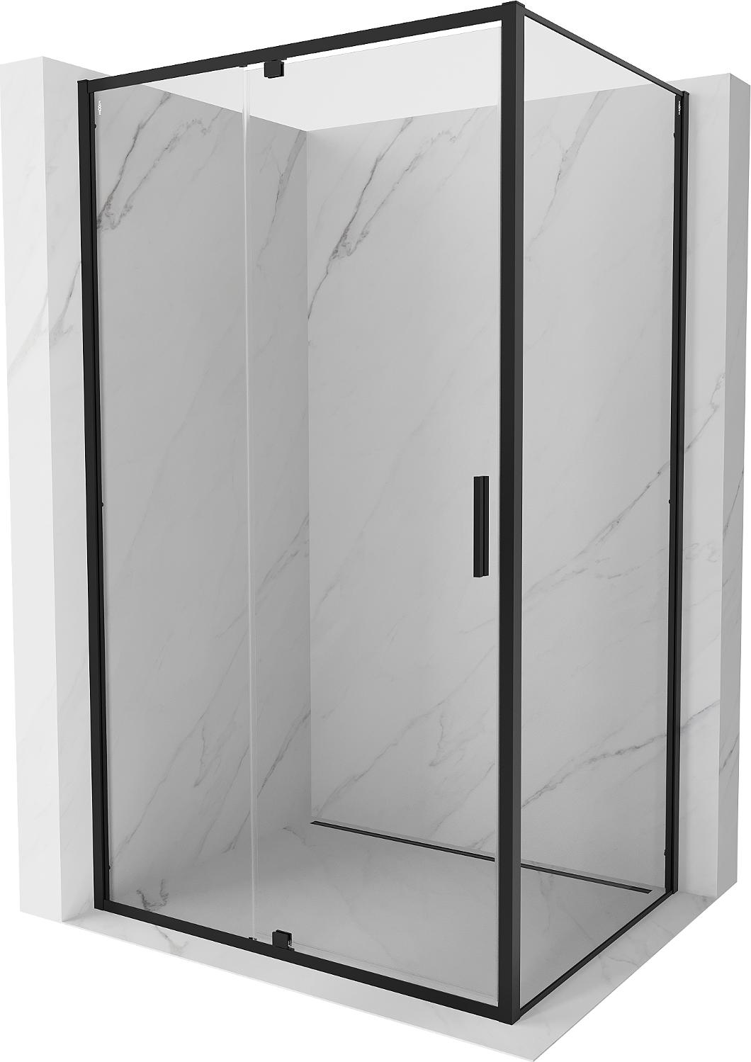 Mexen Exo Duschkabine Schwingtür 105 x 90 cm, transparent, schwarz - 819-105-090-70-00