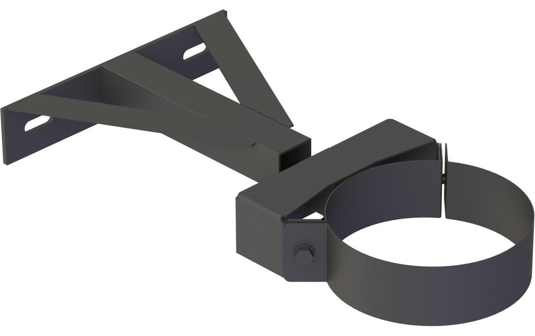 Jeremias DW-Black 150mm Wandabstandshalter starre Ausführung 250mm Mindestabstand Edelstahl Abgasanlage für Öl Gas Festbrennstoffe