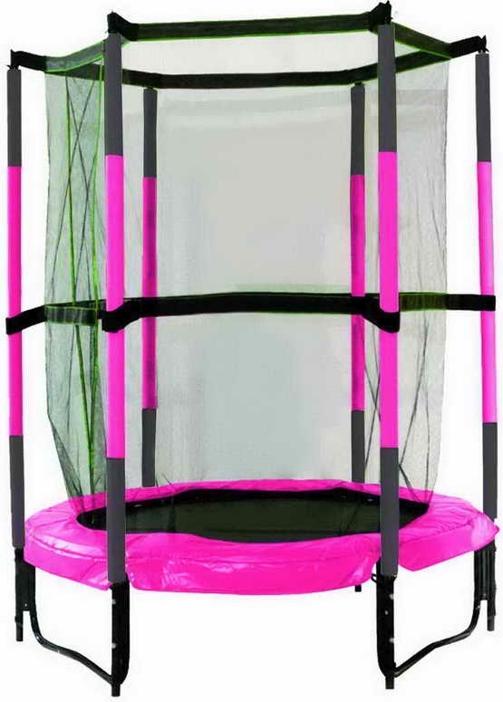 Best Sporting Indoor Trampolin Kids I Trampolin Indoor Kinder mit Ø 140 cm I hochwertiges Indoor Trampolin Kinder in blau-grün I stabiles Indoor Kinder-Trampolin 57108
