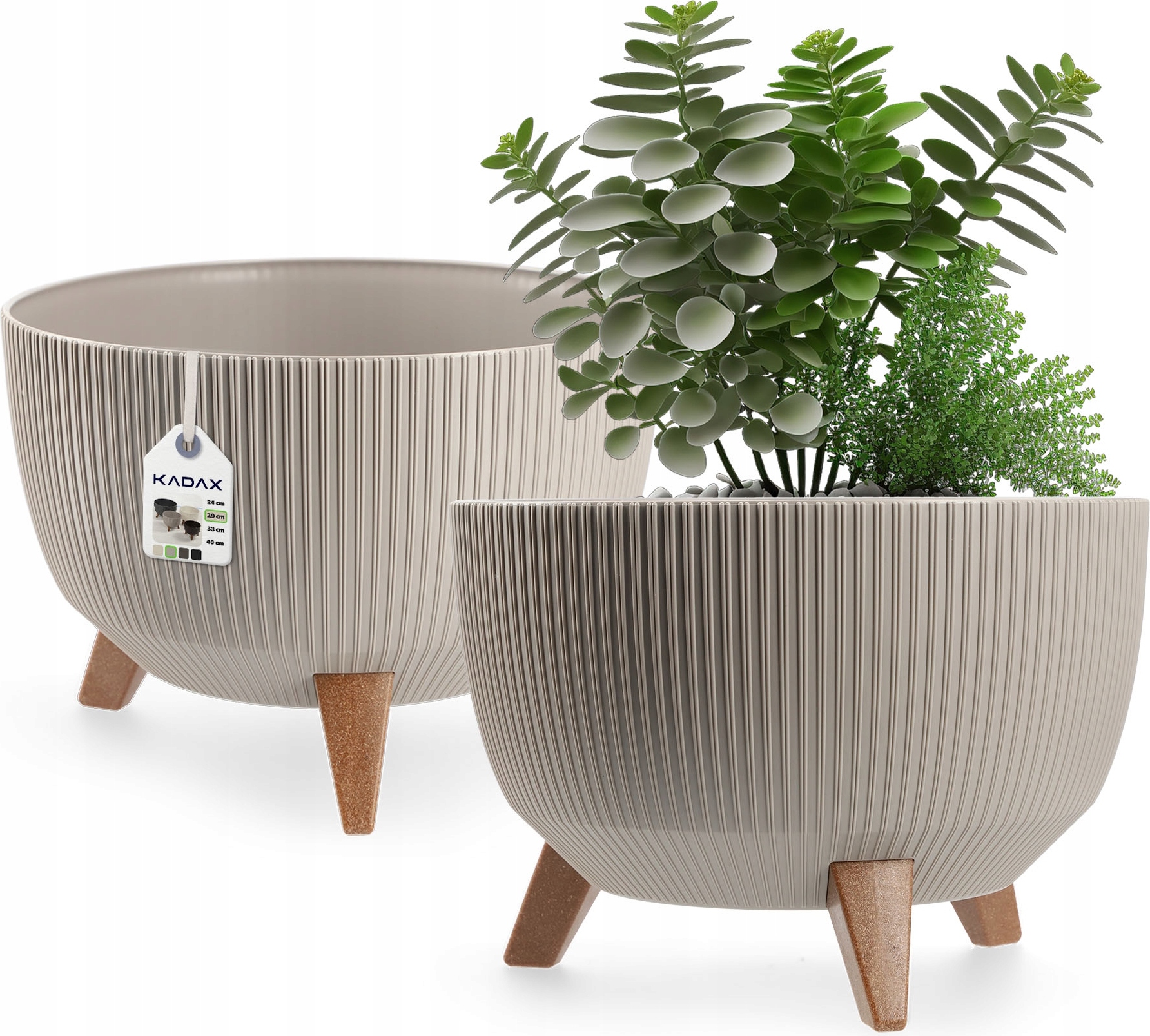 Acan Fioriera Rettangolare Bianca In Plastica, 10 X 24,7 X 13 Cm - Foto 8