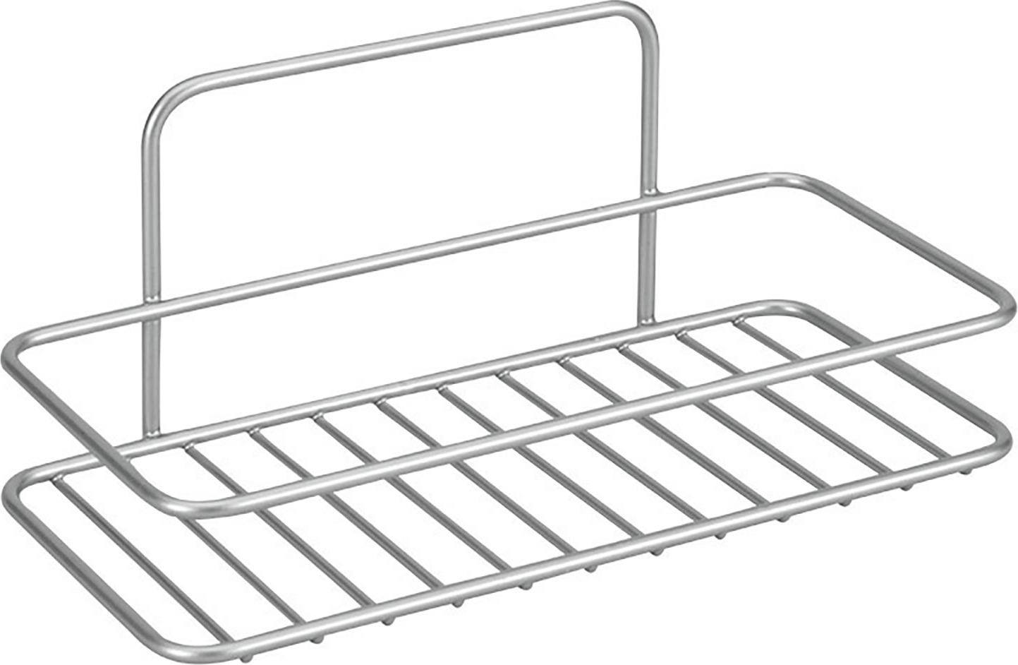 1 Etagenregal Serie REFLEX von Metaltex. Oberfläche Polytherm® Silber Farbe 101-1087
