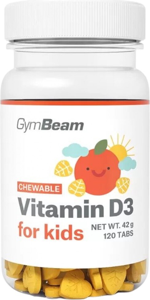 GymBeam | Chewable Vitamin D3 for Kids Orange