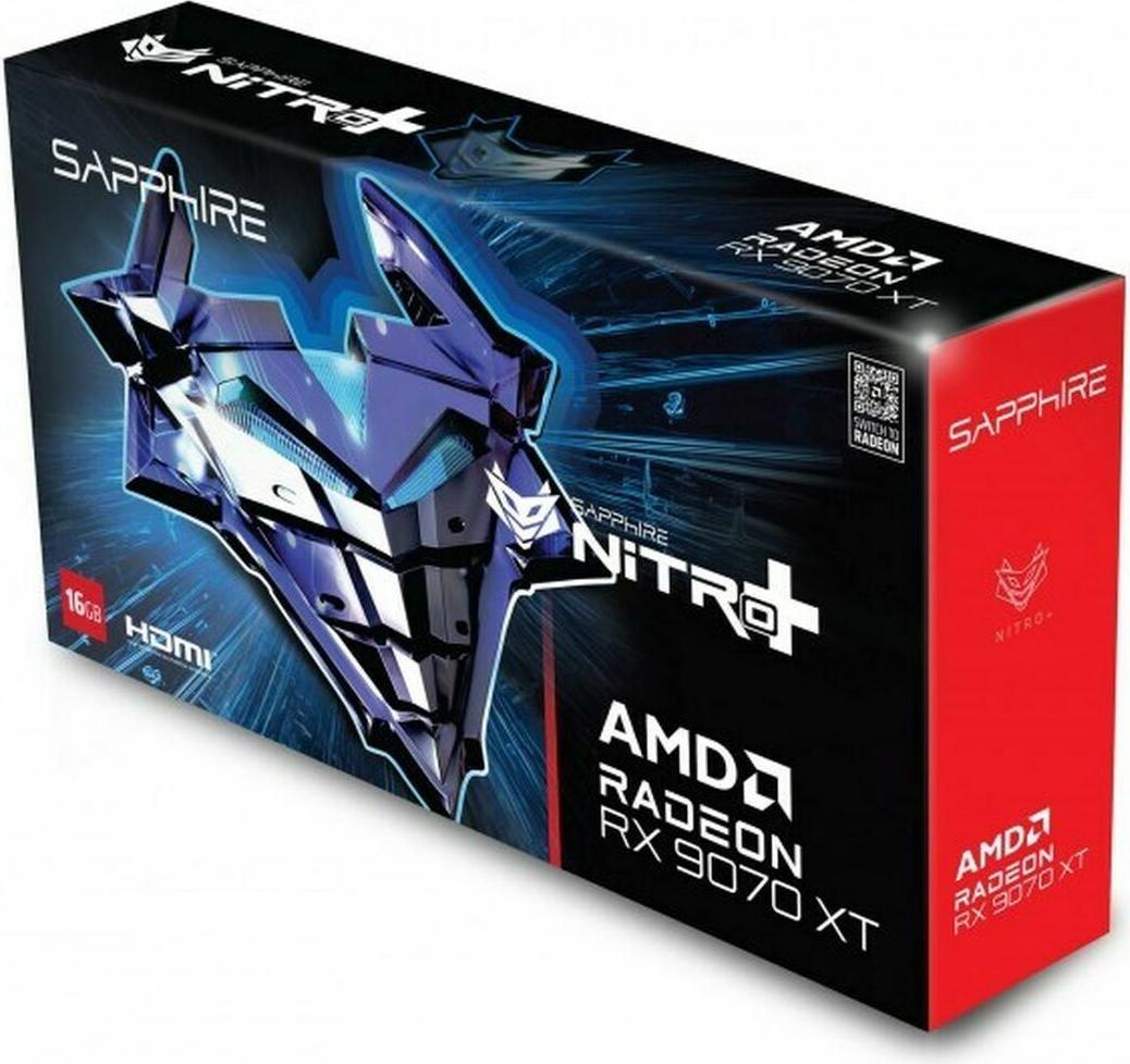 Grafická karta Sapphire 11348-01-20G radeon rx 9070 xt 16 GB GDDR6