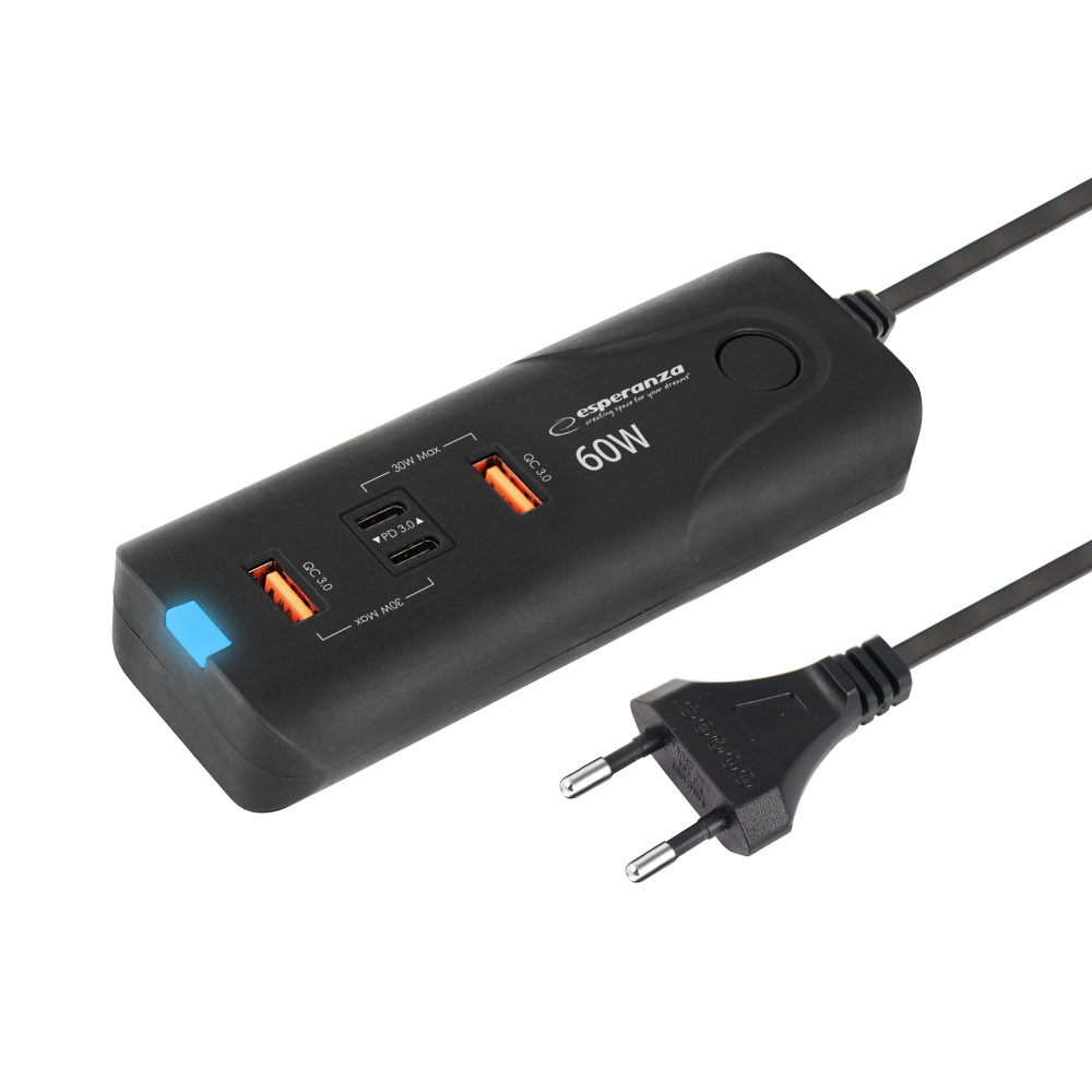 Esperanza EZC109 Rýchlonabíjačka 2x USB-C