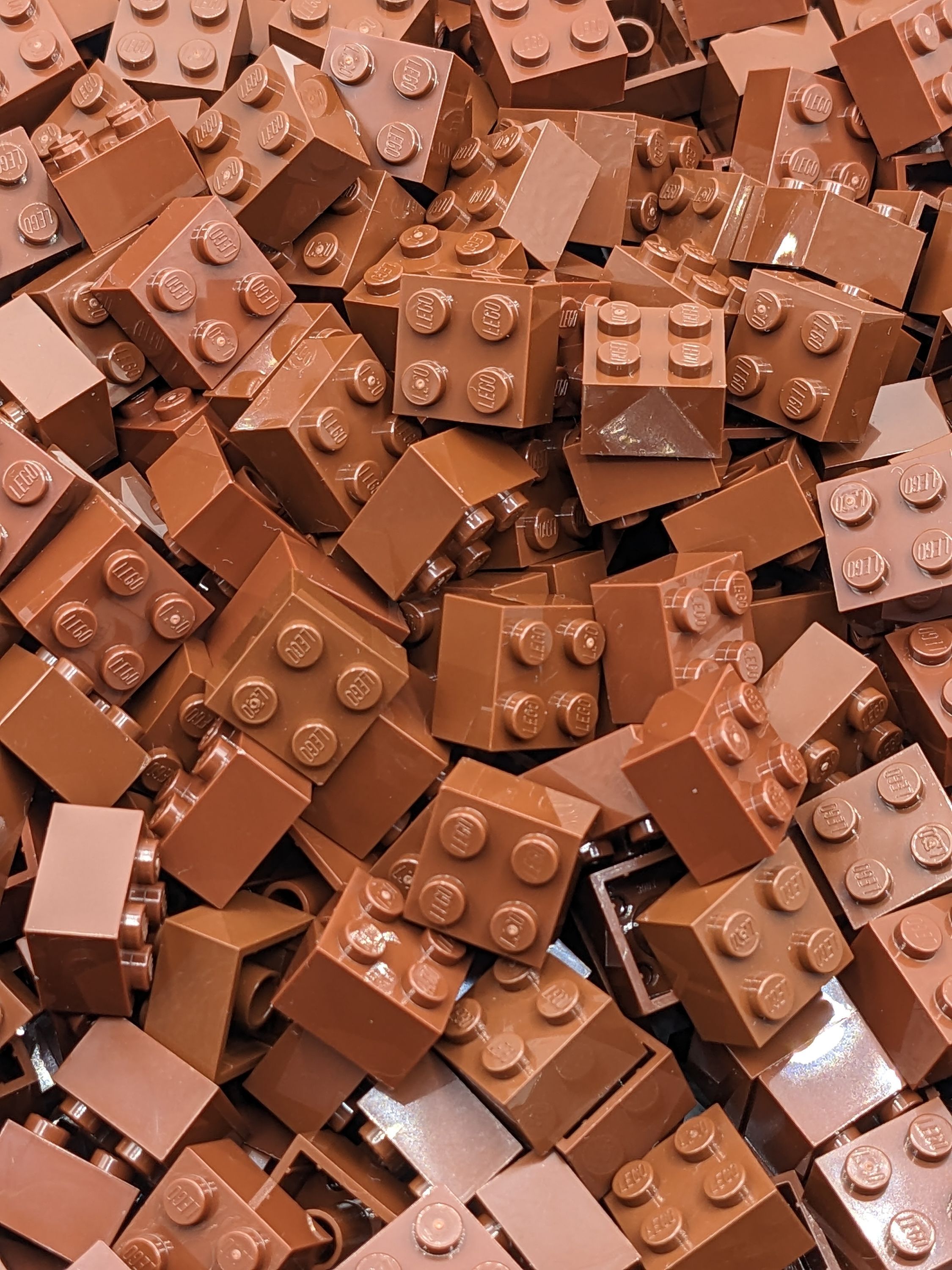 LEGO® 2x2 kocky Vysoké kocky Červená hnedá - 3003 NEW! Množstvo 50x