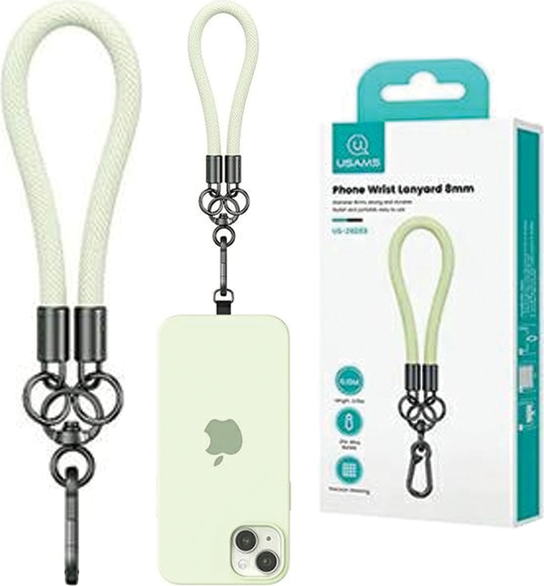 Usams käepael 30cm, heleroheline