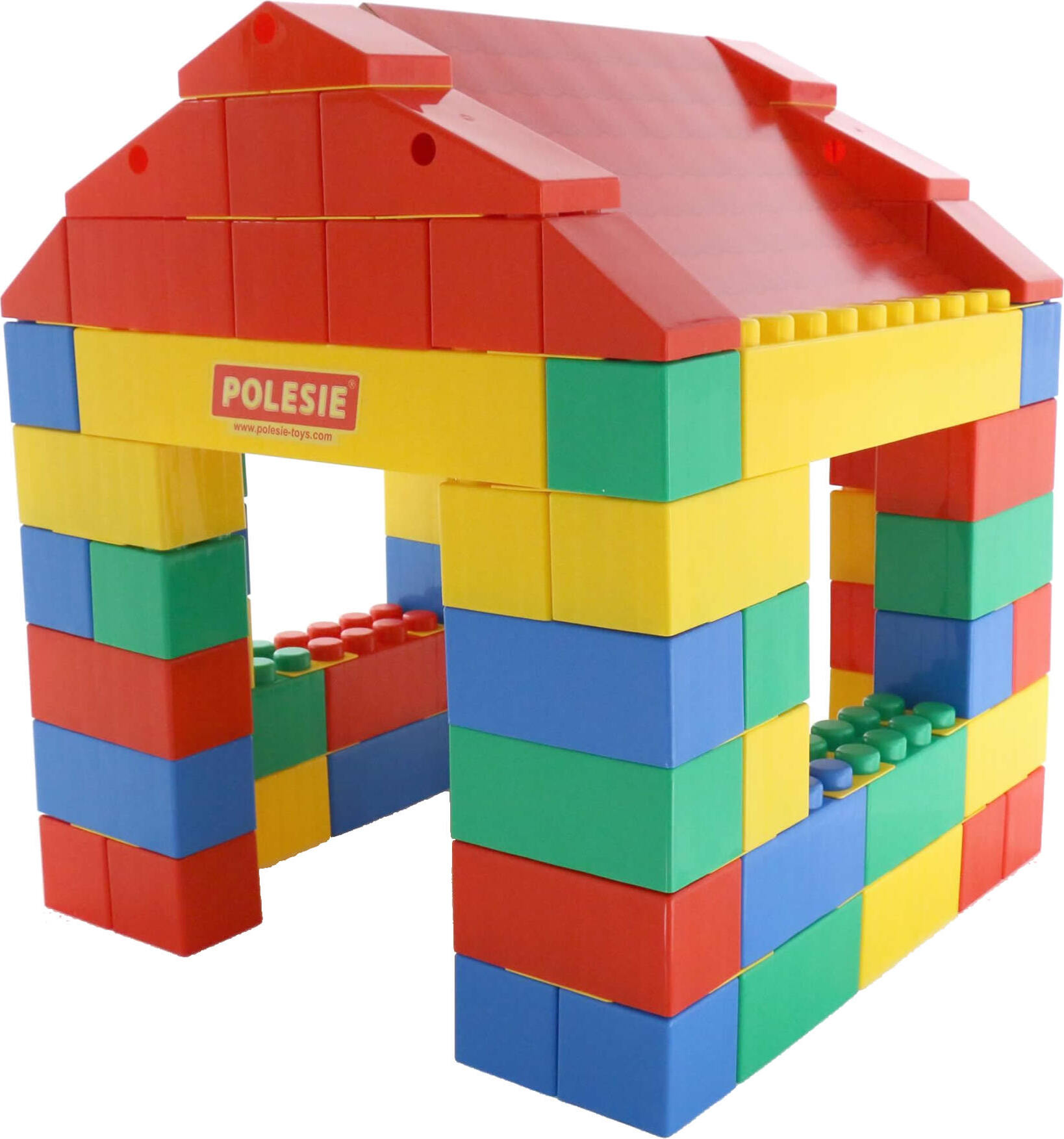 Polesie Haus aus 134-tlg. XXL-Bausteine Bausteinblock +12M