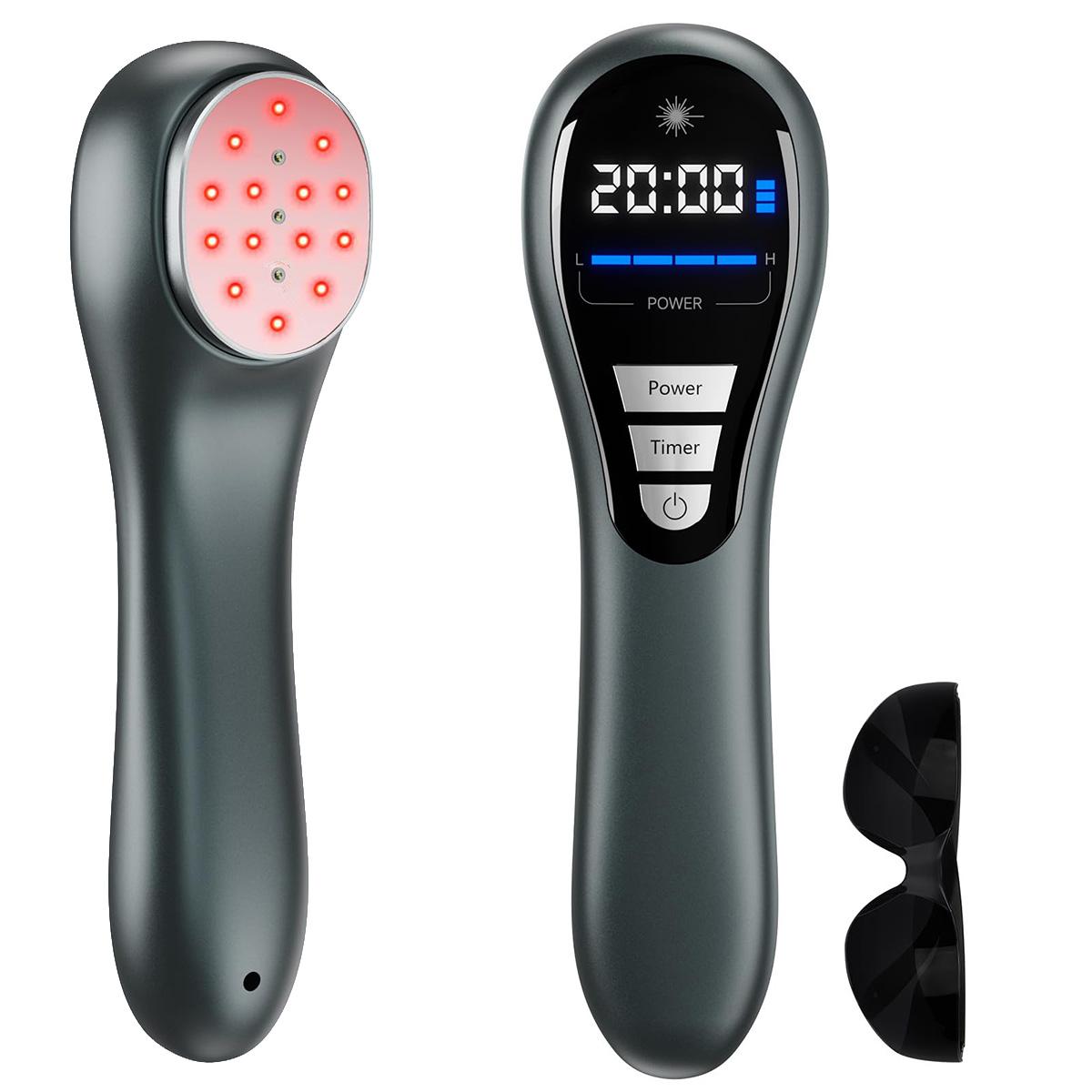 Dopwii Lichttherapiegeräte, Rotlichttherapie für den Körper, Nahinfrarot-Lichttherapiegeräte zur Schmerzlinderung bei Gelenken, 14 * 650 nm + 3 * 808 nm KAUF-TRAD-HB2189-020
