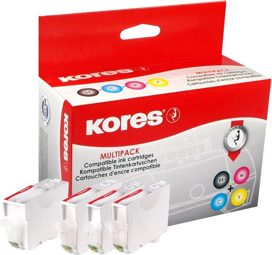 Kores G1518KIT, Foto schwarz, Foto zyan, Foto magenta, Fotogelb, Multipack