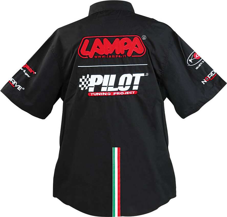 Hemd Lampa kurzer Arm, schwarz - XXL 99305