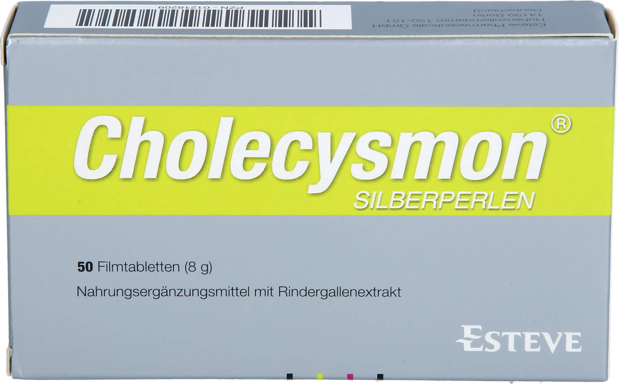 Riemser Pharma Cholecysmon Silberperlen, 50 St. Tabletten 01218209