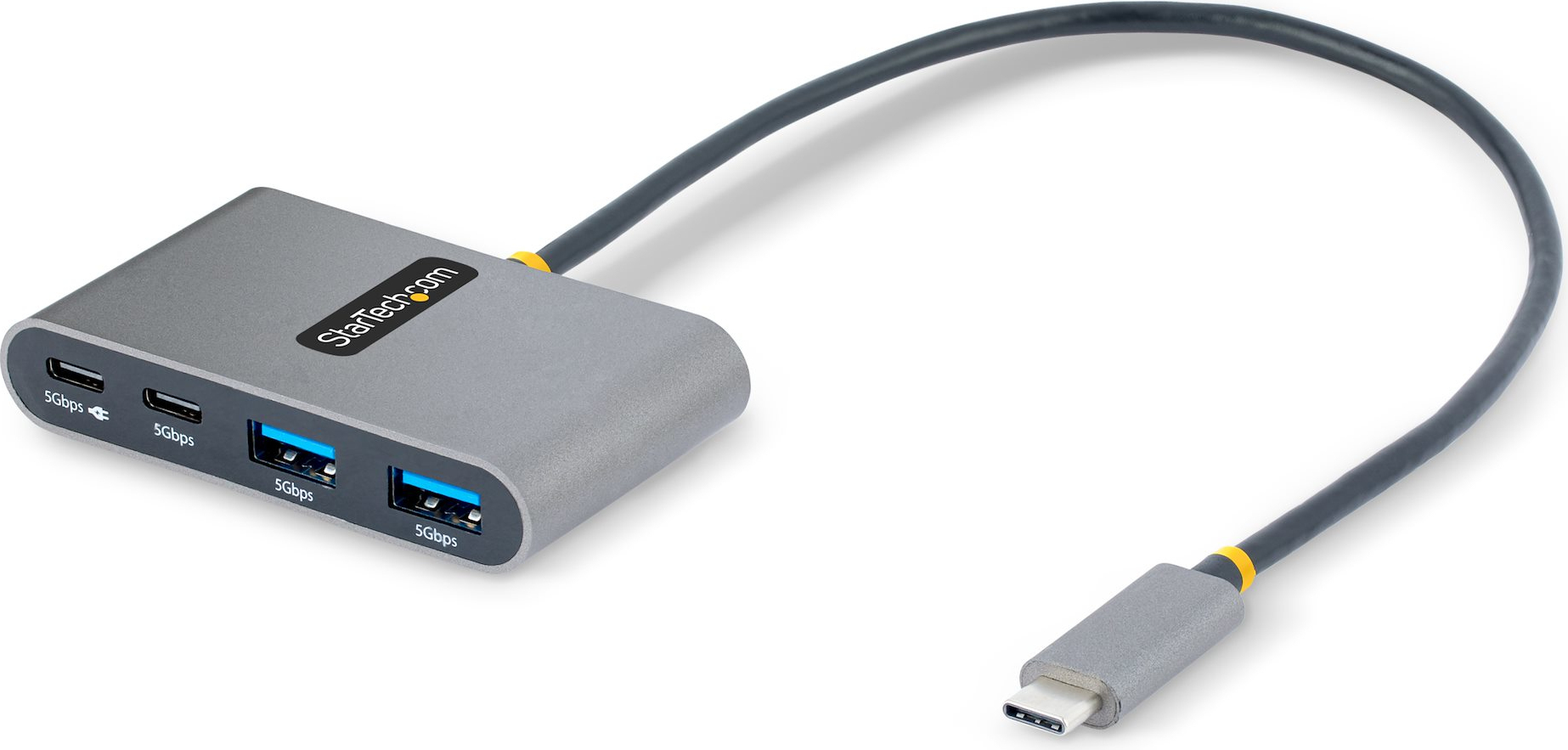StarTech.com 4-portový rozbočovač USB-C so 100W priepustným nabíjaním, 2x USB-A + 2x USB-C, 5 Gb/s, USBC rozbočovač s