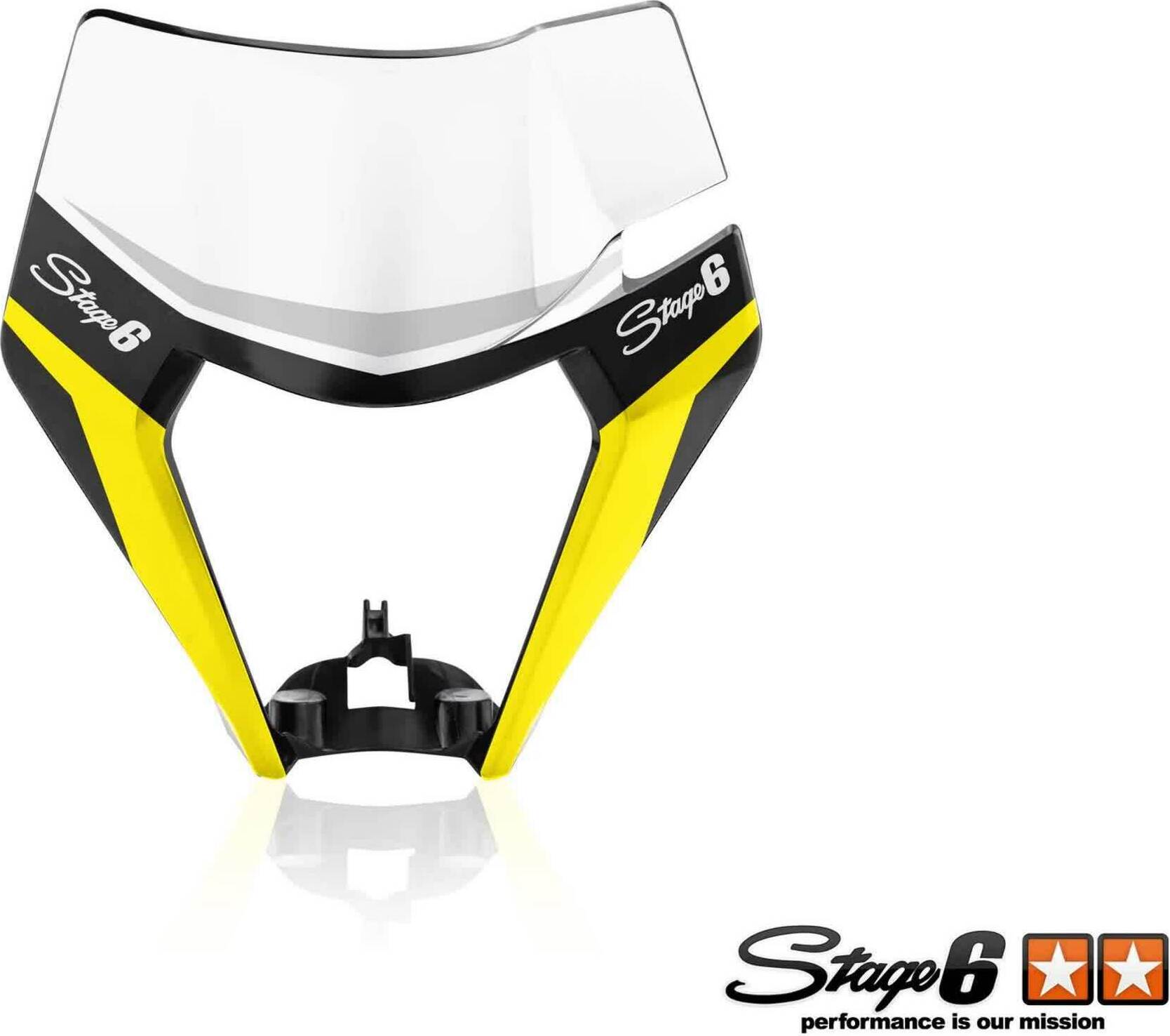 Stage6 Gelbe Scheinwerfermaske Grafiken für KTM Exc S6-058900.2/YE