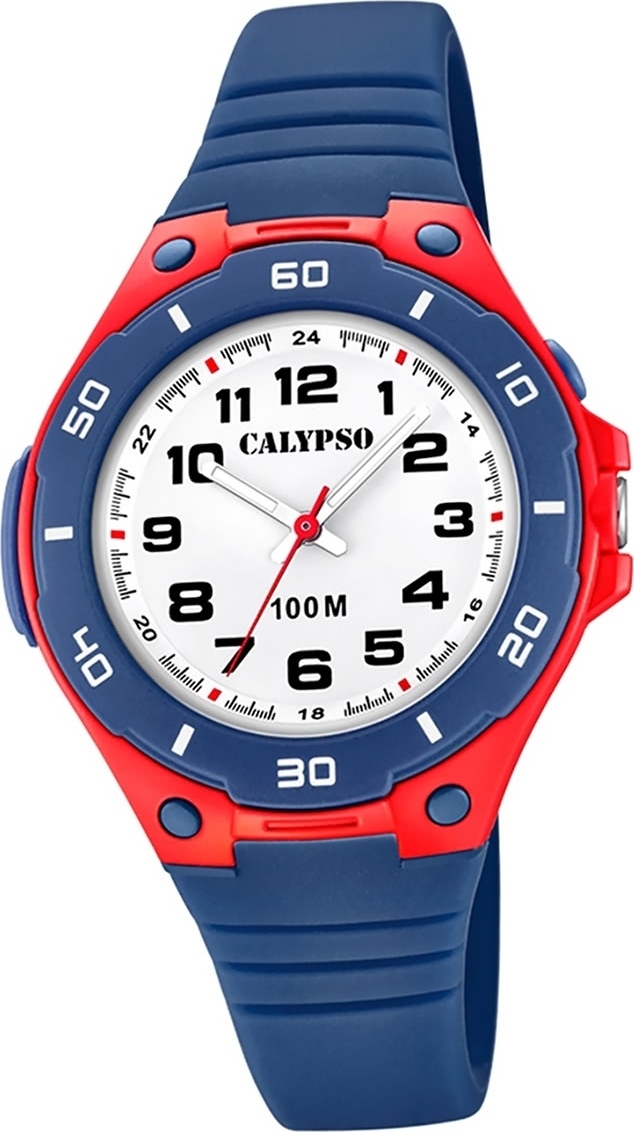 Calypso PlastovéPolyuretándetské hodinky K5758/1 Módne náramkové hodinky Blue Junior D2UK5758/1