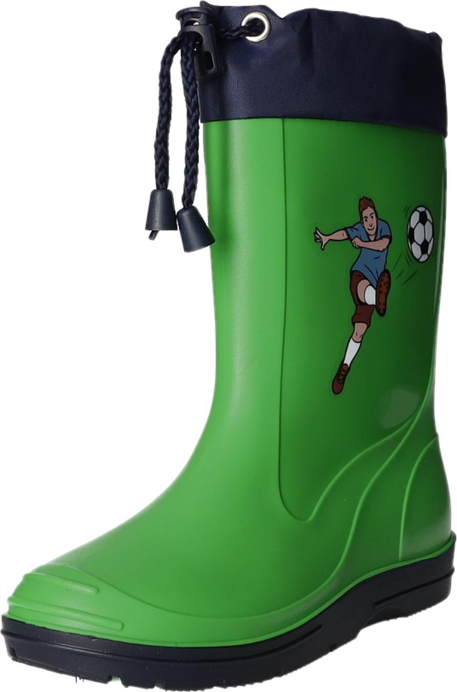 Sneakers Kinder-Gummistiefel Fußball Grün, Farbe:grün, EU Größe:26 AMBER-GRNA