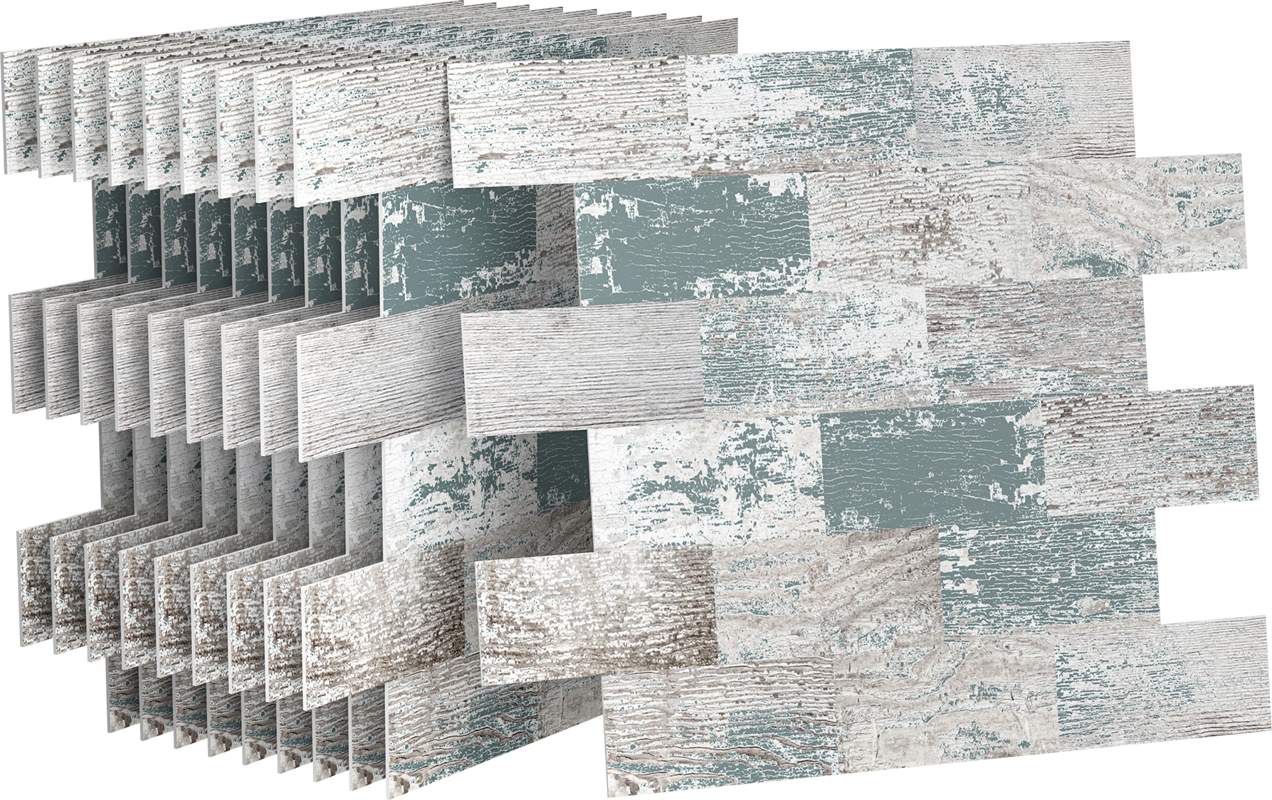 UISEBRT 10x Fliesenaufkleber PVC Wandfliesen 34 x 29 cm Selbstklebend Fliese Fliesenfolie Klebefliesen Fliesendekor Wasserdicht Fliesensticker, type I