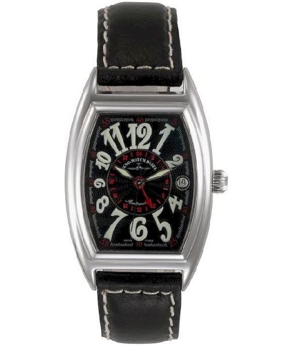 Zeno-Watch - Náramkové hodinky - Pánske - Chrono - Tonneau Retro - 8081GMT-h1