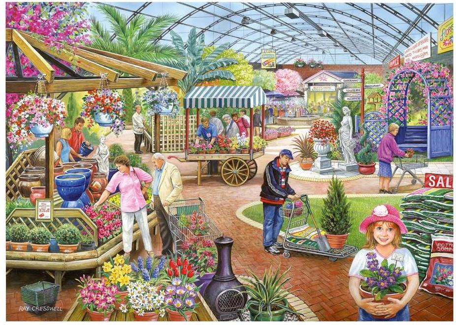 House of Puzzles Puzzle Gartencenter 500 Teile Puzzle 00746