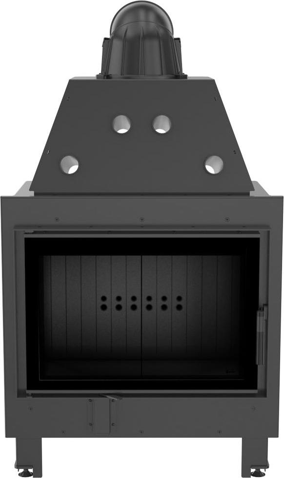 Oceľový krb KRATKI MBO 15 kW Ø 200 čierny thermotec