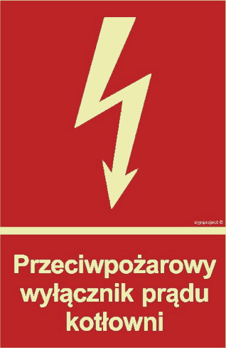 SIGNPROJECT POLSKA Sp. z o.o BB024 Heizraum-Brandschutzschalter