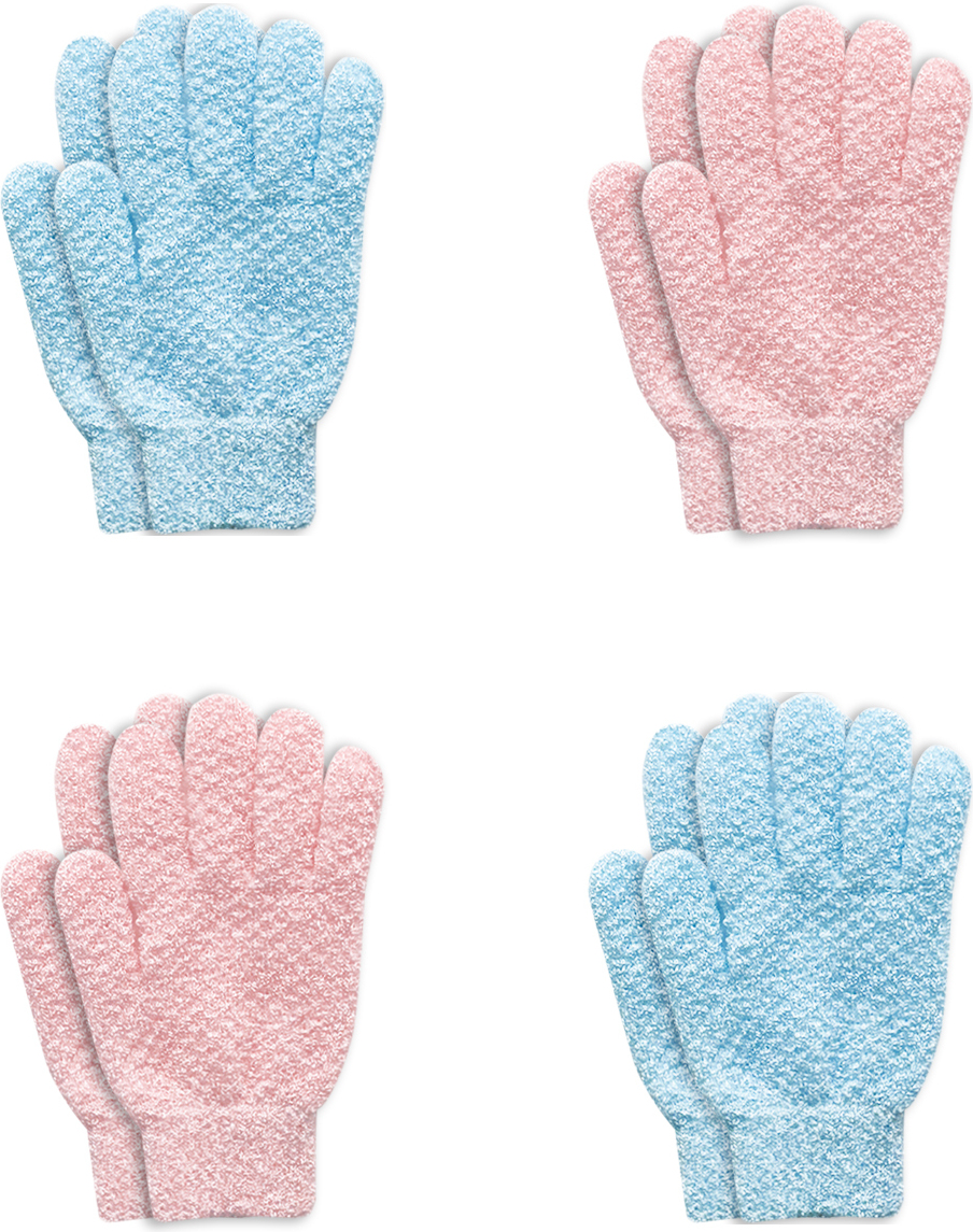 Fine Lines - Peeling-Duschhandschuhe, blau, Peeling-Handschuh für Badepeeling, Entferner abgestorbener Haut, Peeling-Handschuh mit hängenden Reifen, geschütztes Design Fine Lines - Peeling-Duschhandschuhe, blau, Peeling-Handschuh für Badepeeling, Entferner abgestorbener Haut, Peeling-Handschuh mit hängenden Reifen, geschütztes Design