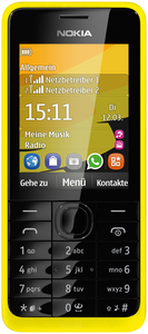 Nokia 301 Dual SIM (žltá)