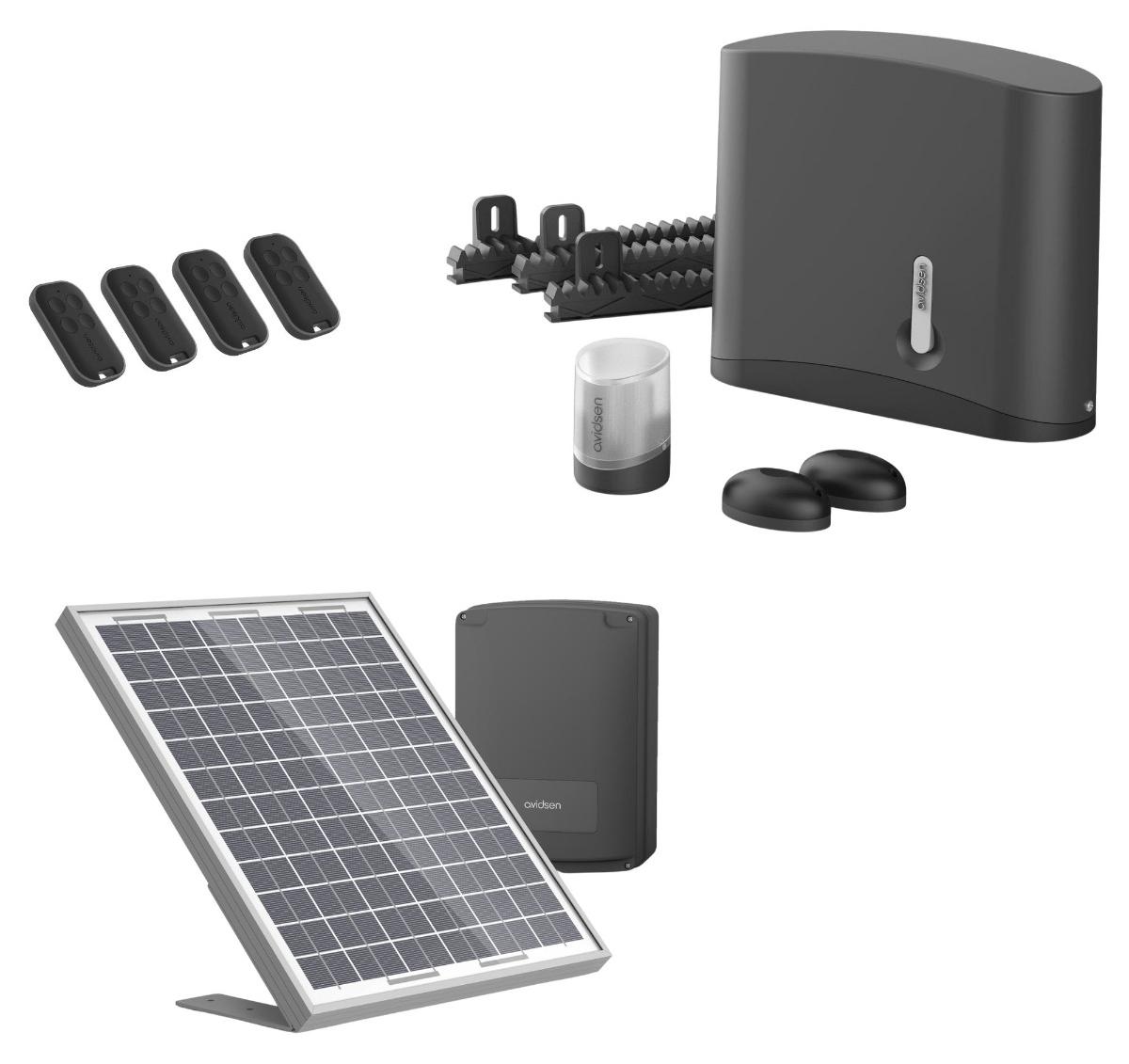 Avidsen Solarantrieb Zenia 250 für Schiebetore 4 m und 250 kg