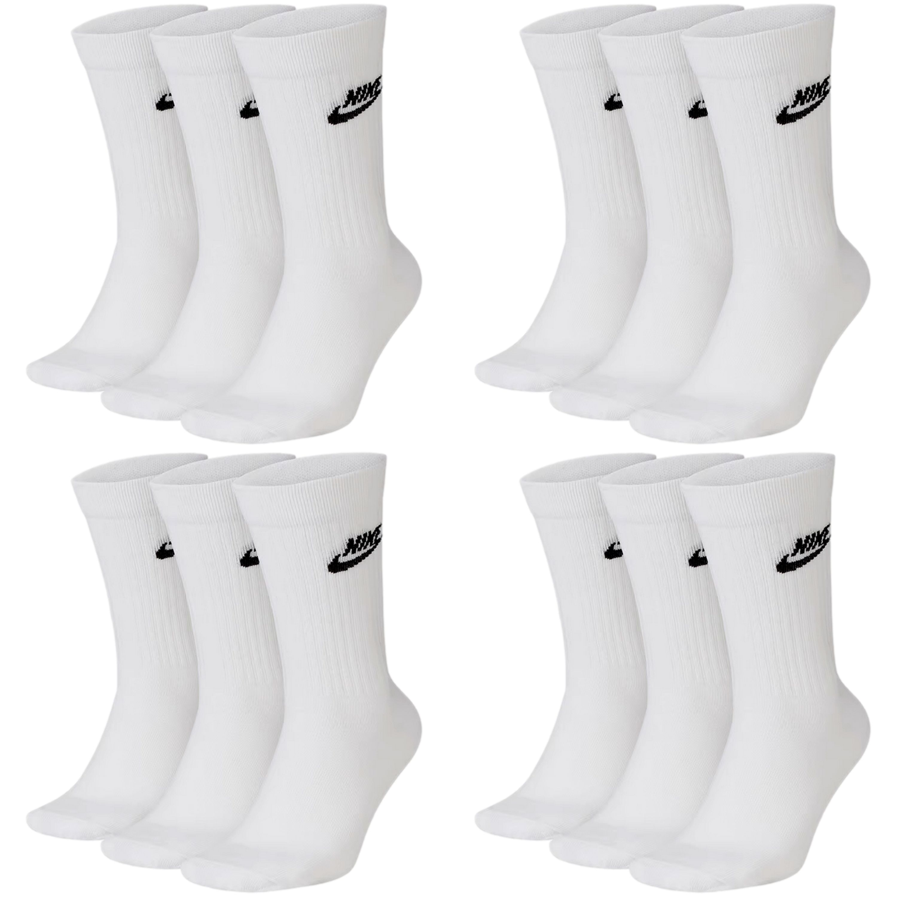 6 Paar NIKE DX5025 Essential CREW Socken