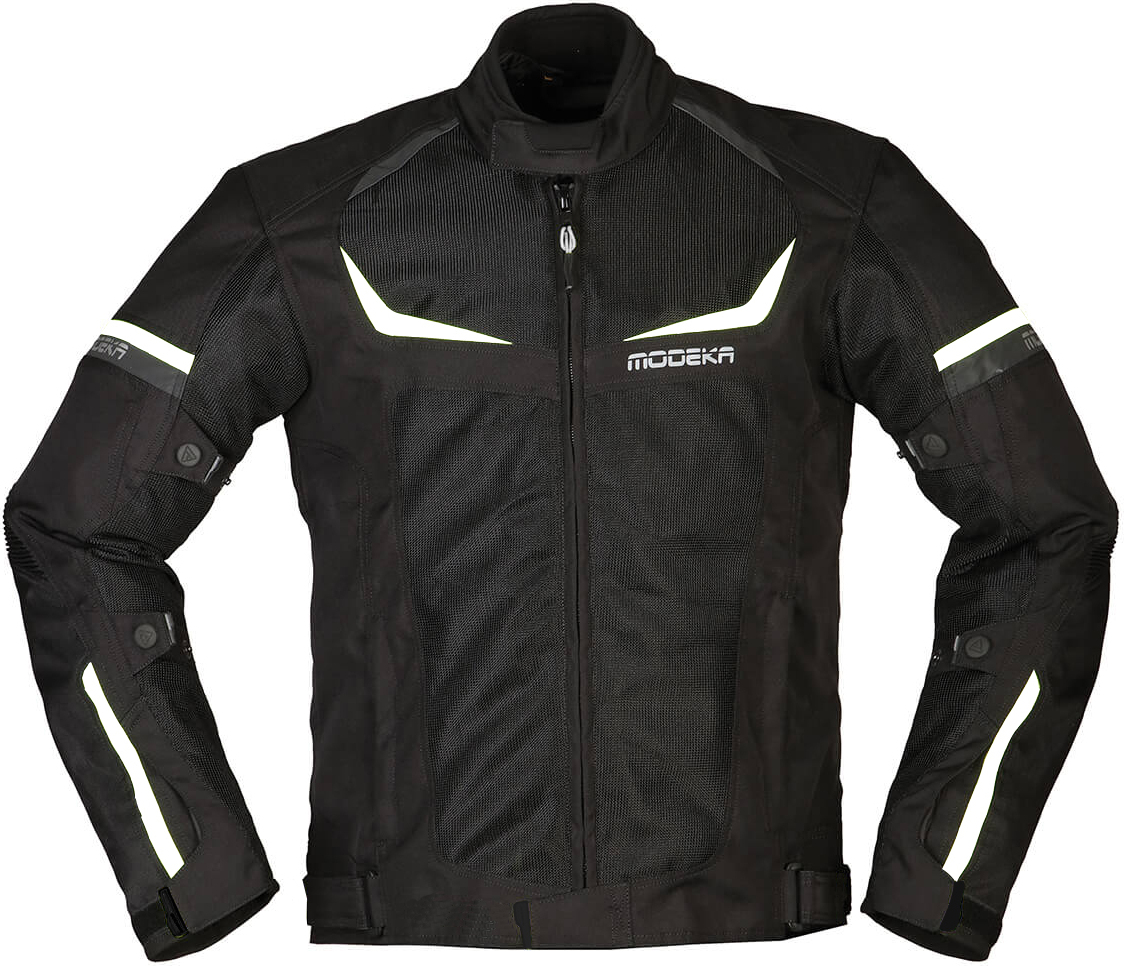 Modeka Jacke Herren Yannik Air Schwarz-Weiß S