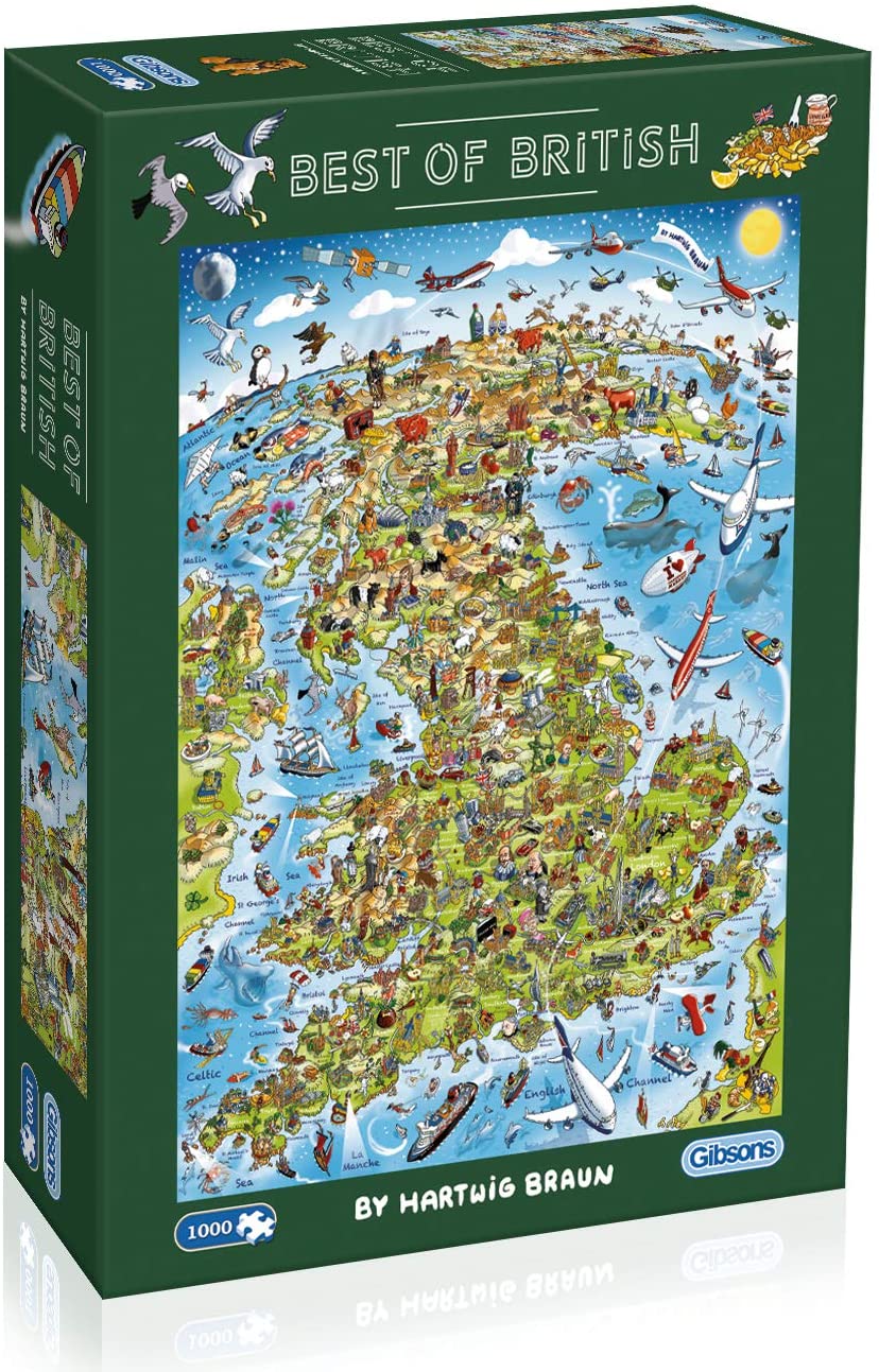 GIBSONS Puzzle Das Beste aus Groß britannien 1000 Teile
