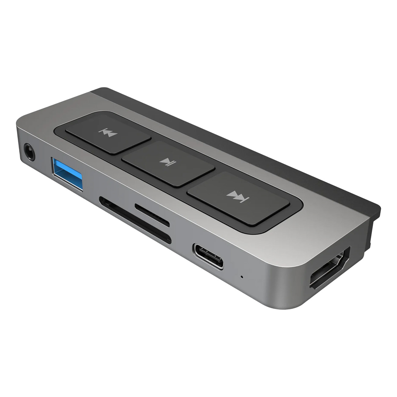 HyperDrive 6-in-1 USB-C Media Hub - Dockingstation - USB-C - HDMI - für Apple 10.9-inch iPad Air (4th generation, 5th generation), 11-inch iPad Pro (1st generation, 2nd generation, 3rd generation), 12.9-inch iPad Pro (3rd generation, 4th generation, 5th ge HD449