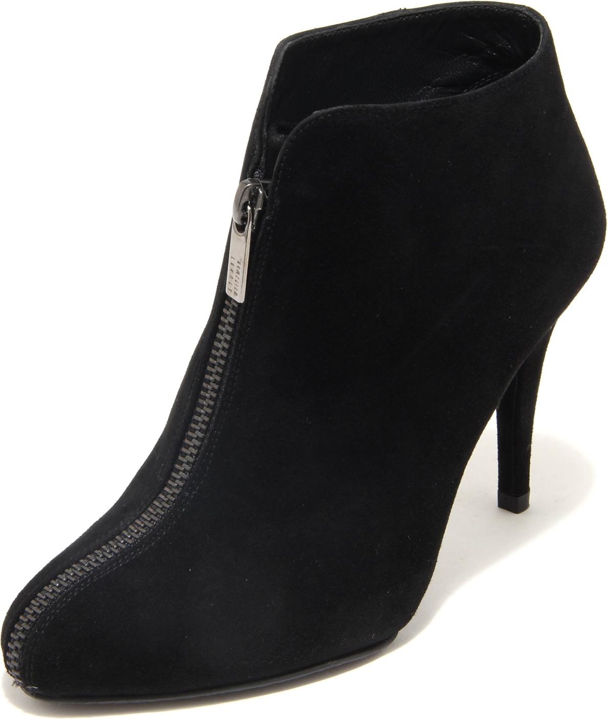 4182L tronchetti donna STUART WEITZMAN zipbigzipper scarpe Stiefelette Frauen