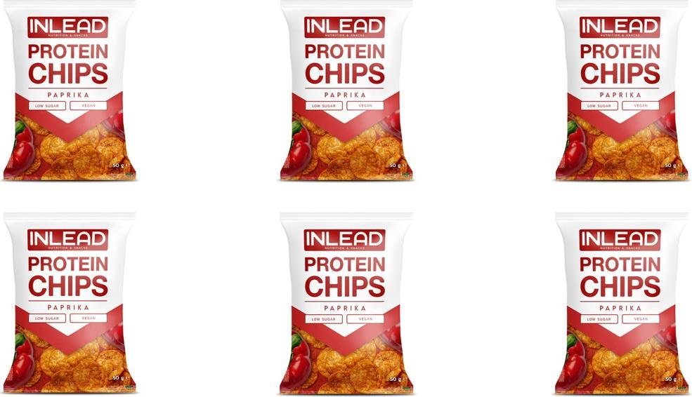 Inlead Protein Chips- 6x50 g Paprika 234033-001