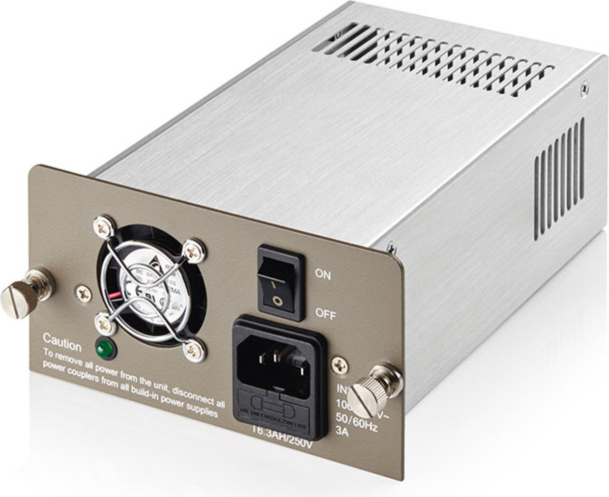 TP-Link Redundante 100-240V-Spannungsversorgung, 75 W, 100 - 240 V, 50 - 60 Hz, 1.8 A, 6,25 A, Überlastung, Überlastschutz, Kurzschluß TL-MCRP100 V2