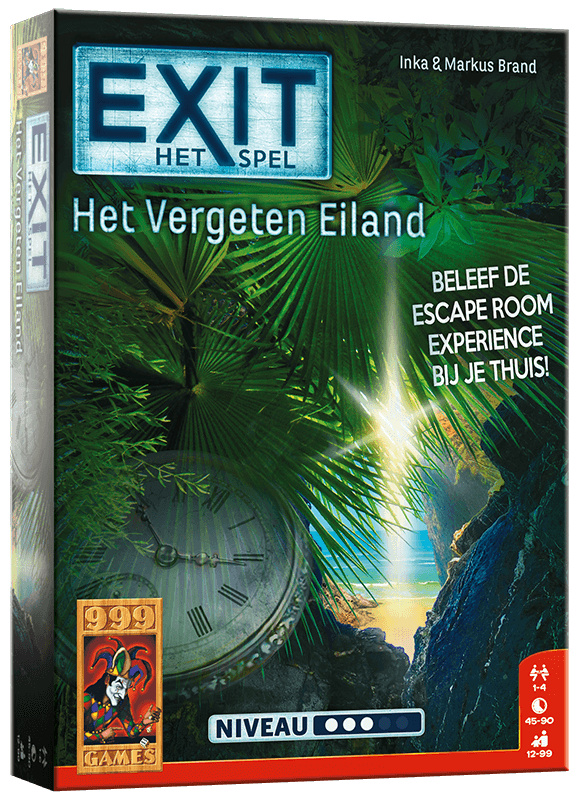 999 Games - EXIT - Het Vergeten Eiland - Breinbreker - Escape Room Spel 999-EXI04
