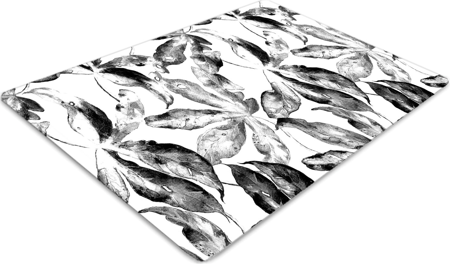 Podlahová ochranná podložka - Ochranná podložka pod stoličku - Podlahová podložka - 100x70 cm - Maľované listy