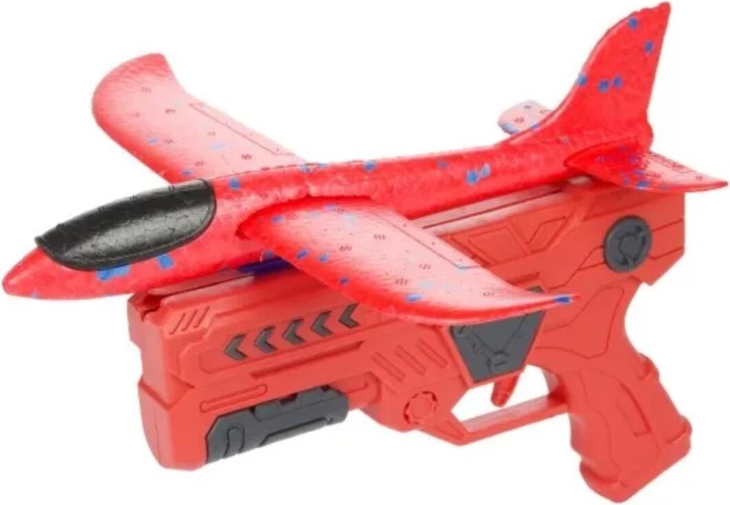 R2 Invest Schaumstoff Gleitflugzeug mit Abschuss-Launcher – Outdoor Spielzeug für Kinder EOL-453